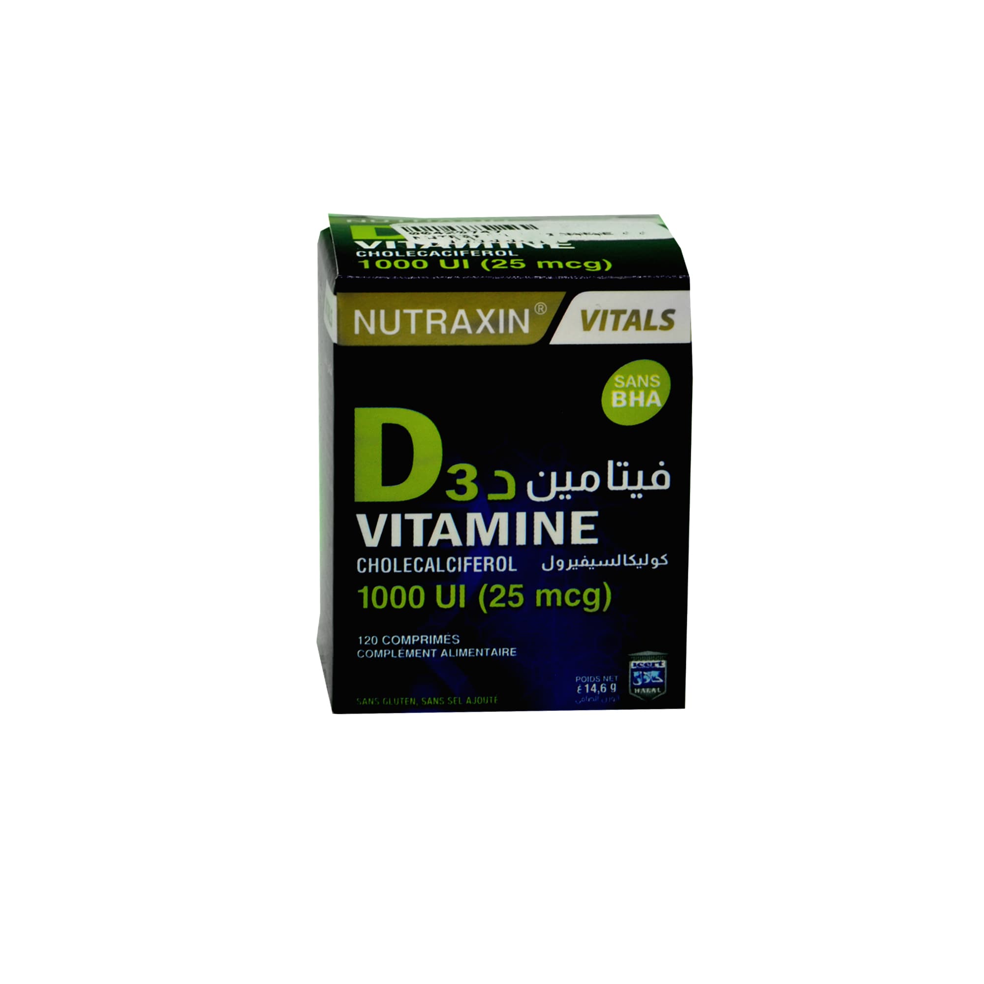 NUTRAXIN VITAMINE D3 1000UI COMP B/120
