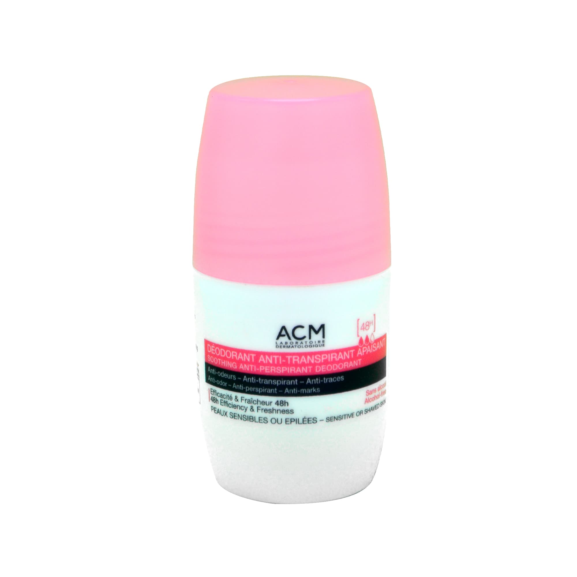 ACM DEODORANT ROLL-ON A/TRANSPIRANT APAISANT 50ML ROSE